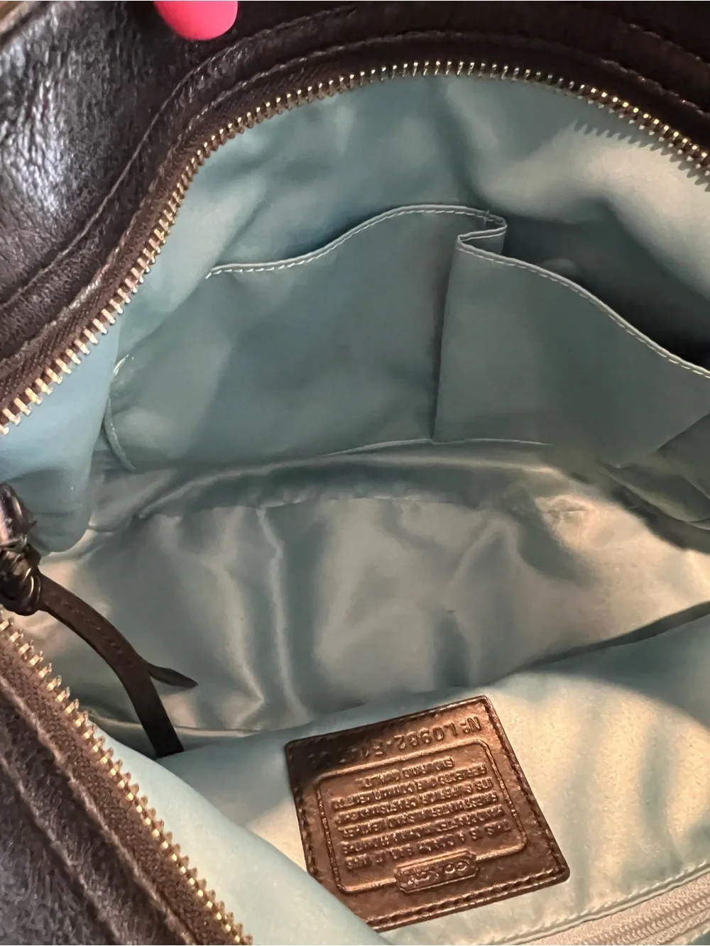 Coach Black & Grey Signature Zoe